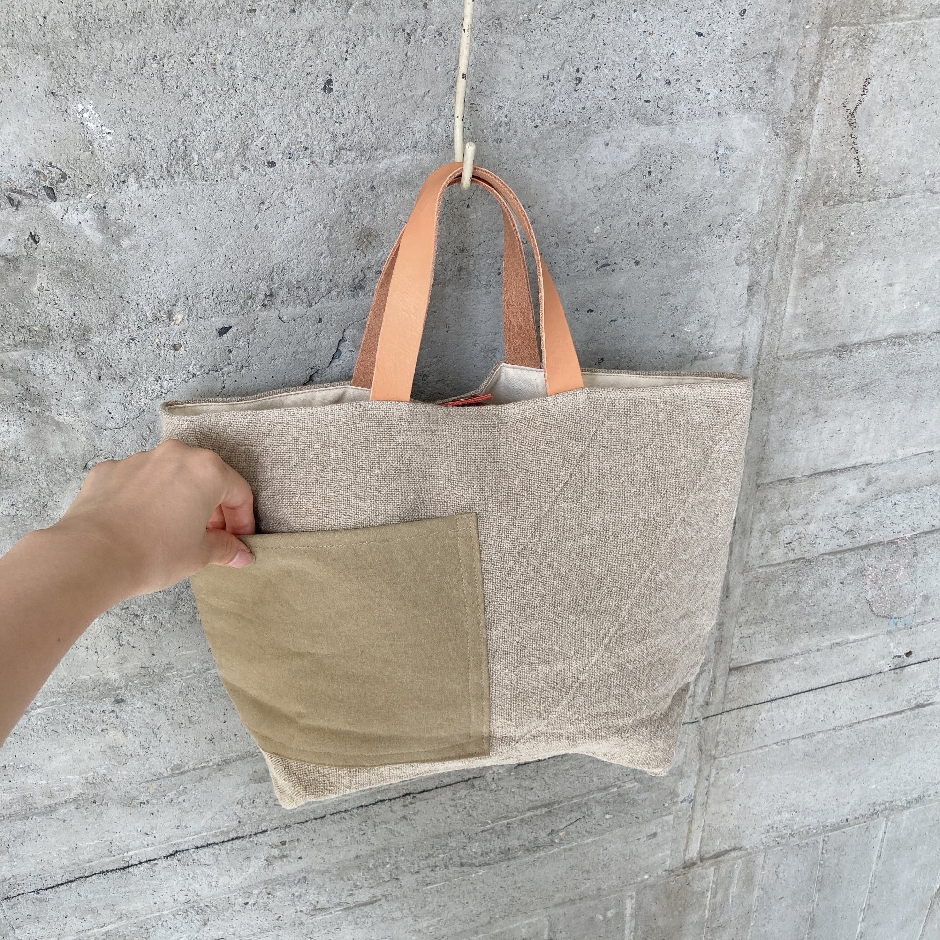 maruyu- 持ち手レザー小トート | maruyu.shop
