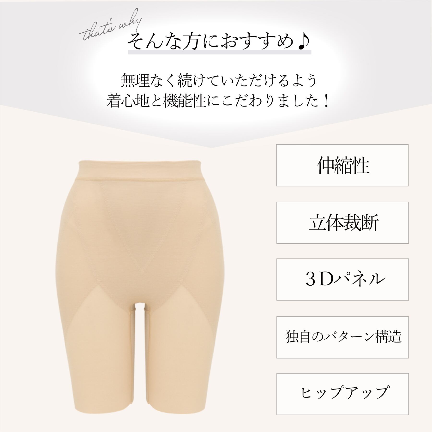 翌日発送　ピリオド　3枚 ○ BRADELIS NewYork おしりが桃メリハリキープガードル