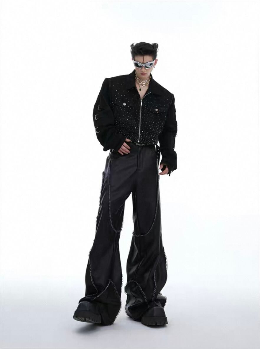 Y2K Culture swarovski denim jacket ジージャン | Juns garment service