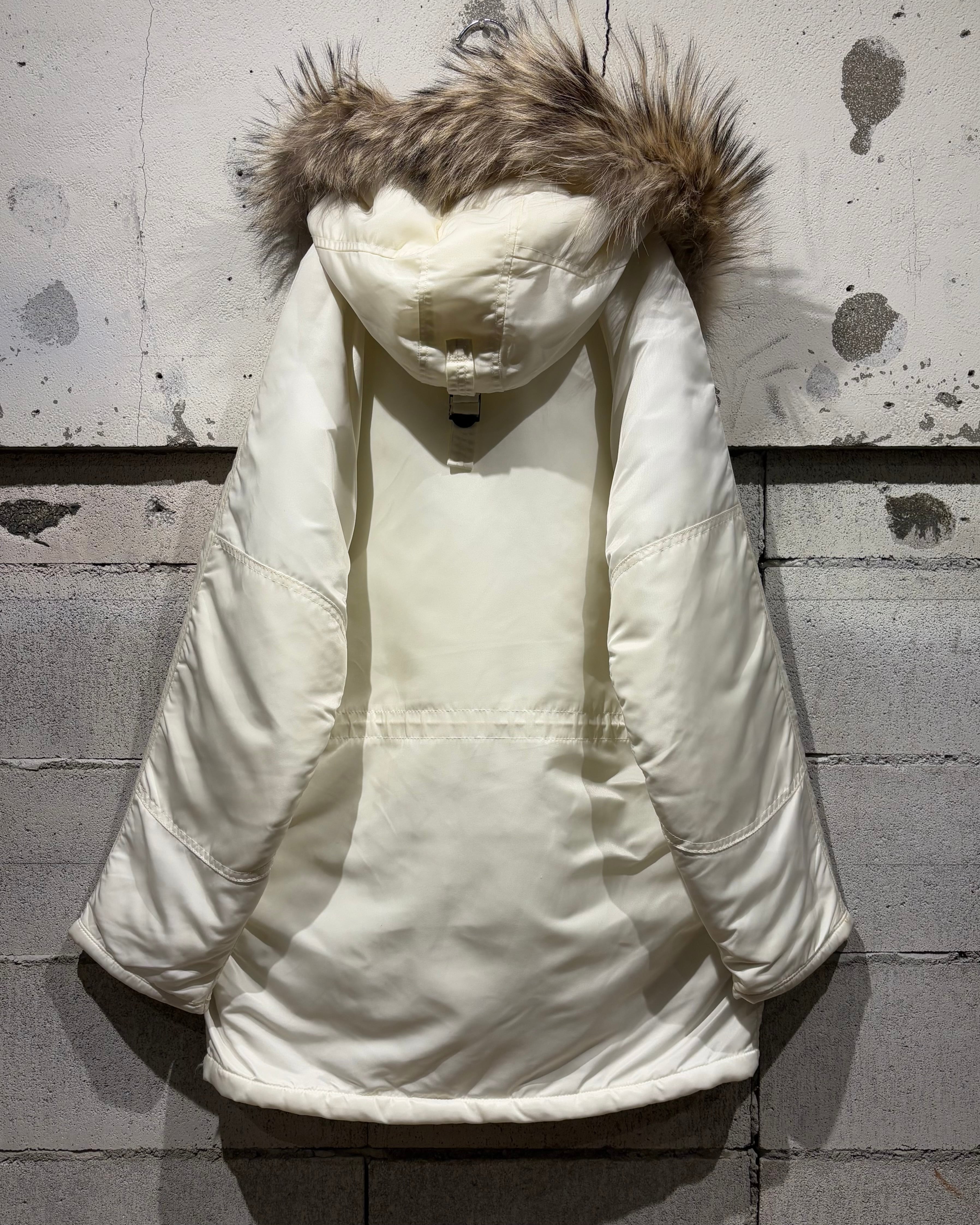 Caka otto】 90's “SPIEWAK” Rare White Color N-3B Flight Jacket