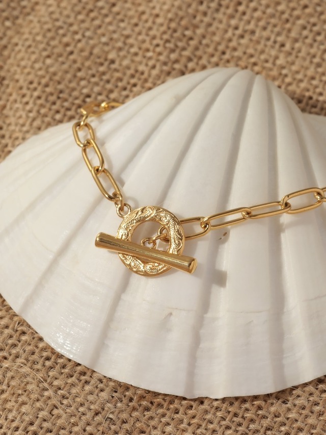 316L hawaiian mantel chain necklace  #n10