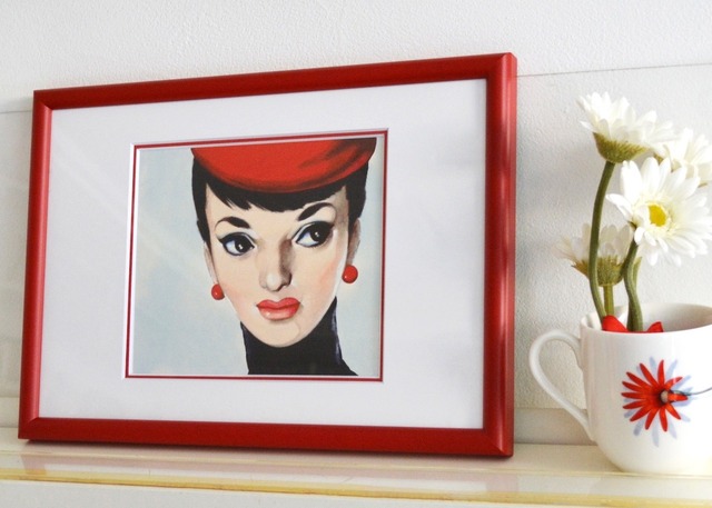 【受注製作】中原淳一 ジグレプティ・それいゆ表紙 昭和29年秋号（白額 / 赤額）