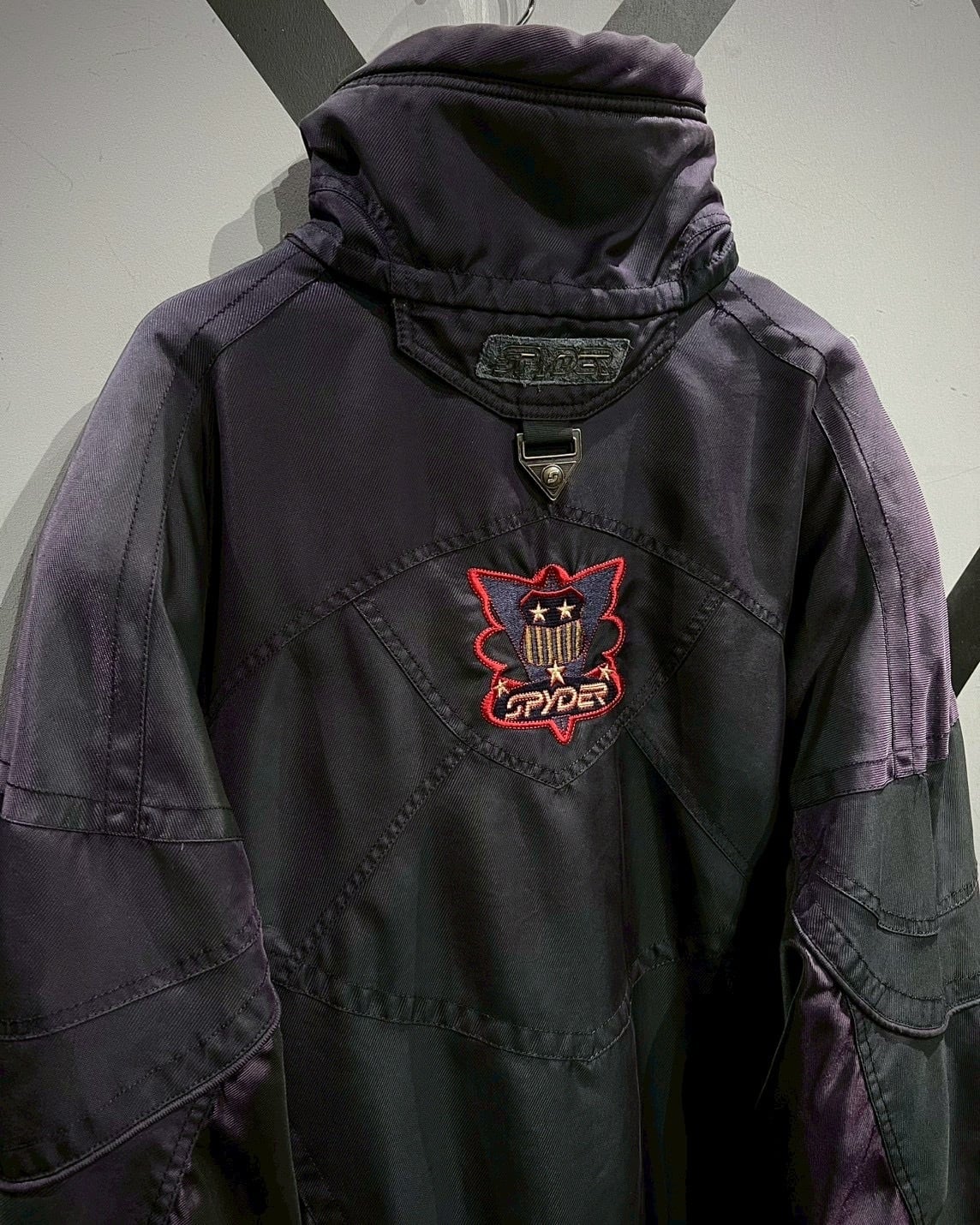 X VINTAGE】“SPYDER”80's 玉虫 Metallic Purple Ski Gear Jacket