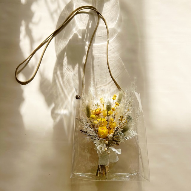 Original clear bouquet bag  “bloom” mini 01