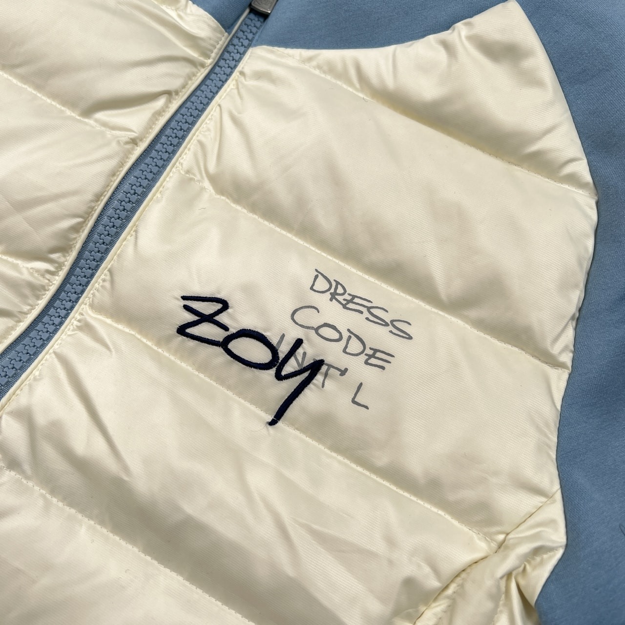 DRESS CODE INTERNATIONAL ZOY ドレスコードインターナショナル ゾーイ ジャージ切替 ダウン ジャケット サイズ 36 /ゴルフ