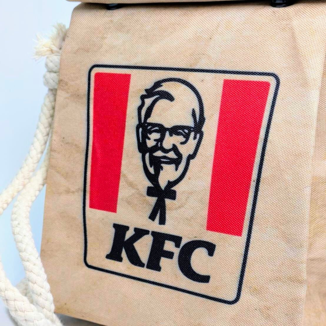 再入荷!【KFC ケンタッキー】ロープショルダーバッグ*紙袋風 / Food Bag 〚アメリカン雑貨 アメトイ〛