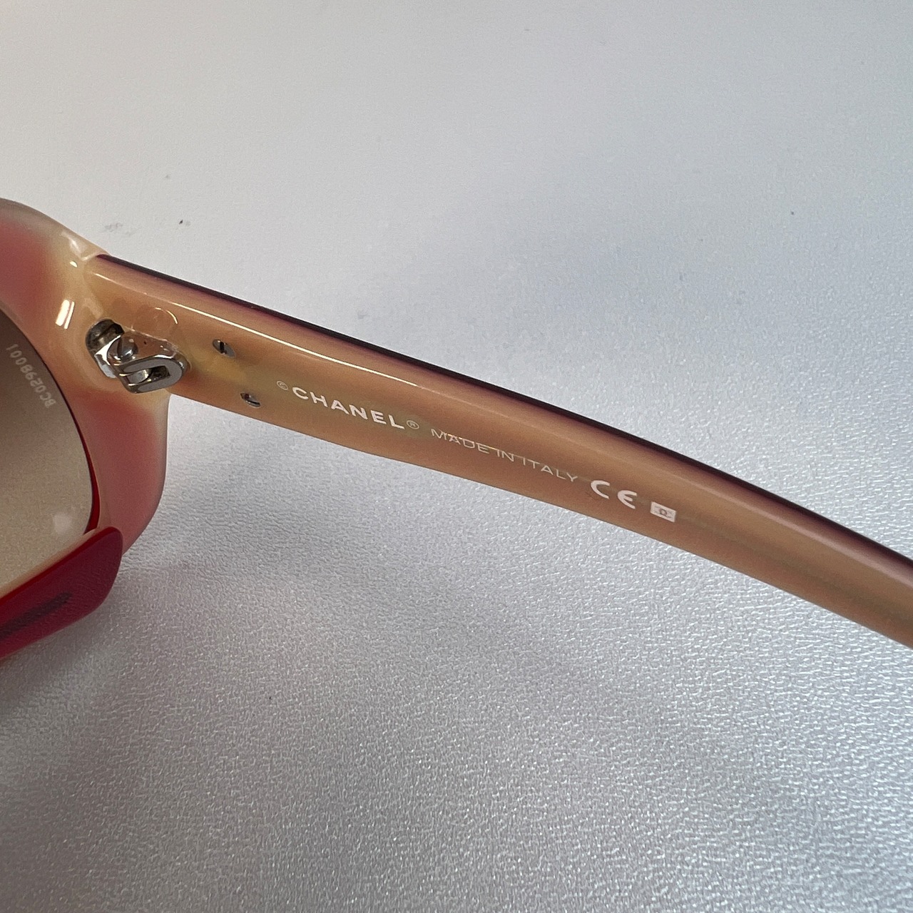 【最終処分SALE】CHANEL シャネル ココマーク  サングラス レッド A-9084