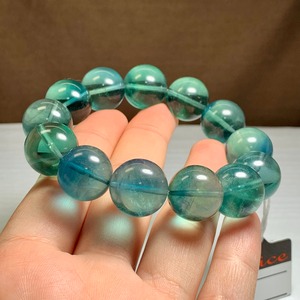 美しいブルーグリーンフローライト・ブレスレット