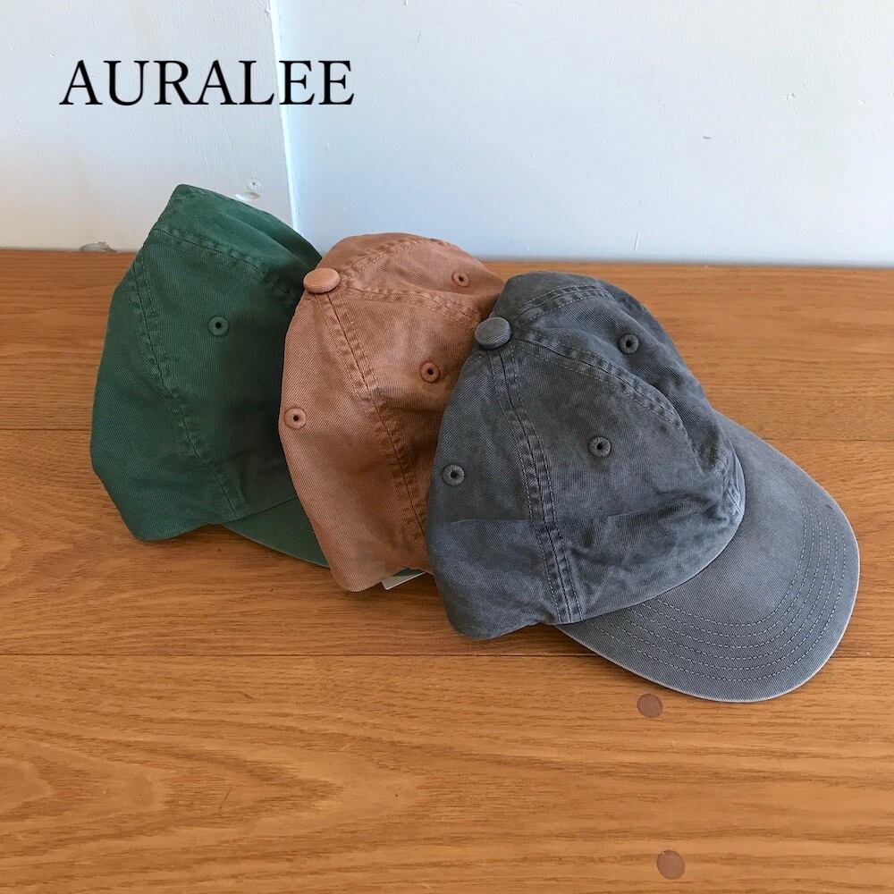 AURALEE/オーラリー・PRODUCT DYED FINX CHINO CAP MADE BY