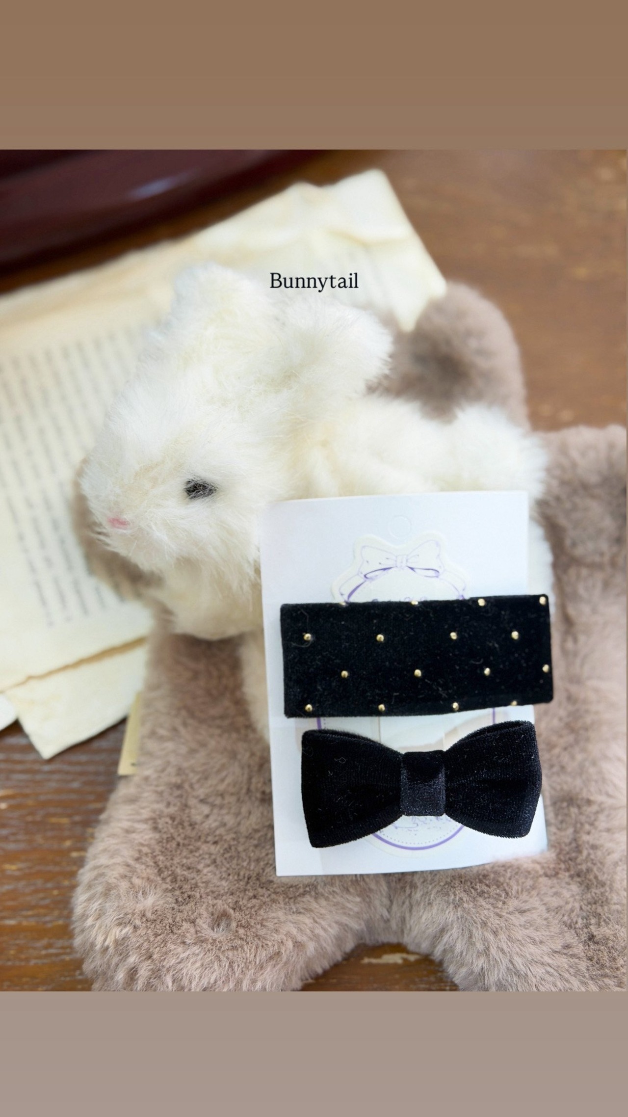 bunny tail［取寄］kirakira hairpin (2ea) 26winter
