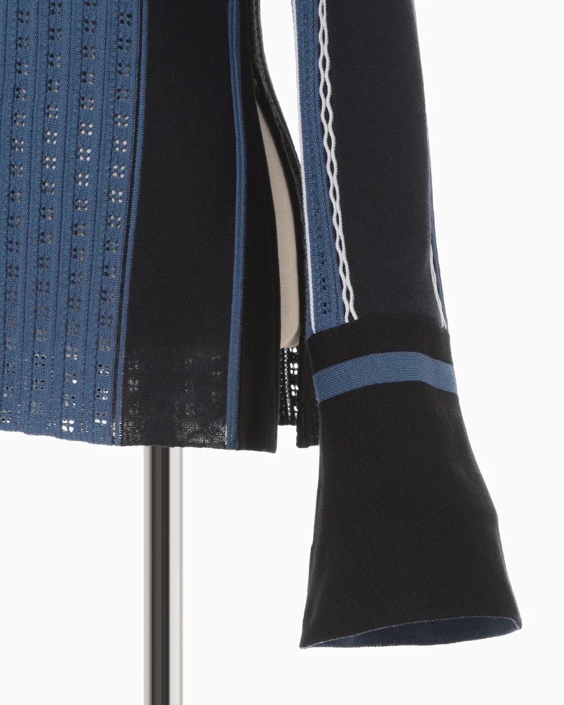 Mame Kurogouchi】 Geometric Pattern Knitted Cardigan
