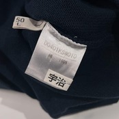 Papas パパス プルオーバー  コットン ニット セーター M/ネイビー メンズ