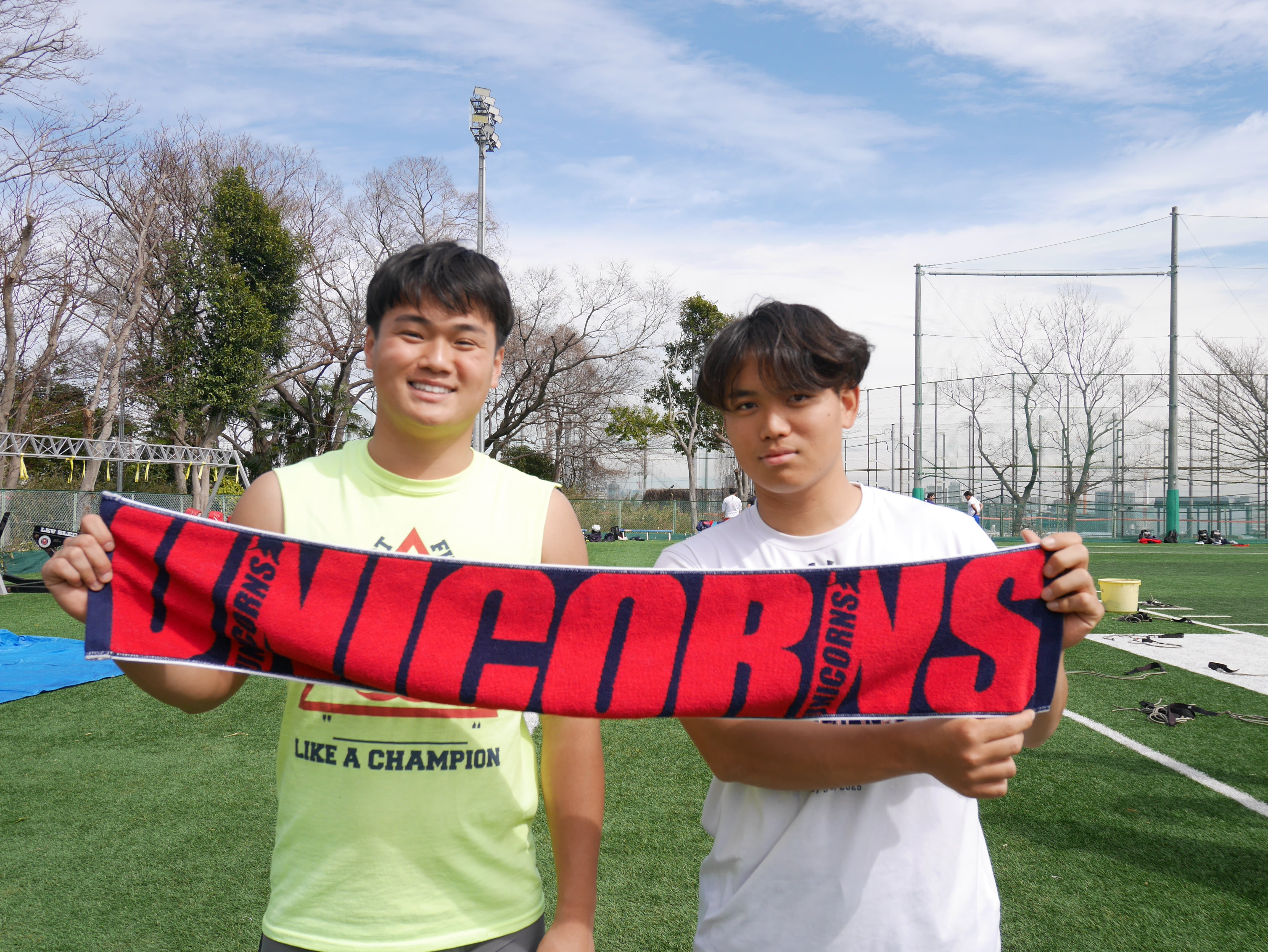 UA 慶應義塾大学“UNICORNS“試合用フットボールパンツホワイトMDサイズ 63955ba925501.jpeg