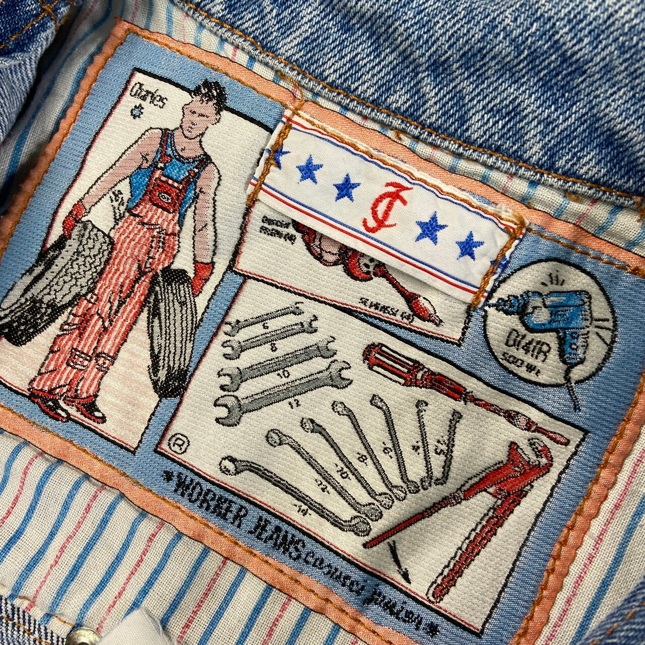 90年代 CASUCCI JUNIOR WORKER JEANS デニムジャケット メンズM相当 