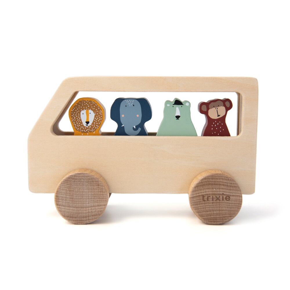 trixie baby | Wooden animal bus ウッドトイ アニマルバス 木の