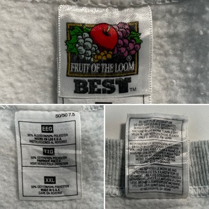 12655 フルーツ オブ ザ ルーム スウェット ファイヤーパーク XXL