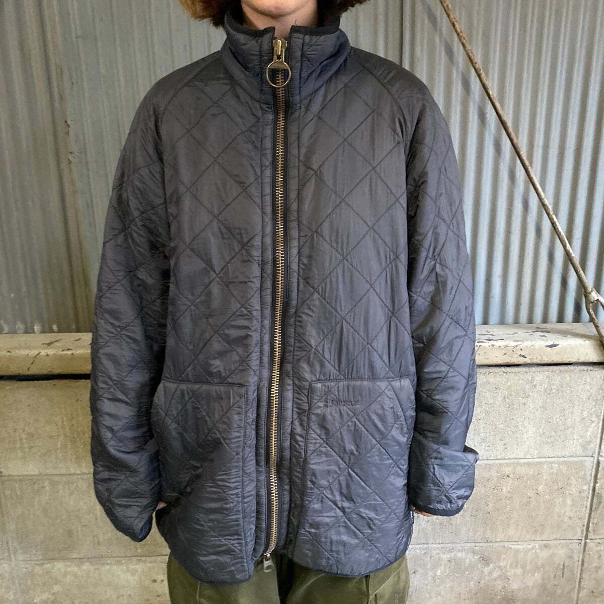 Barbour バブアー  ポーラキルトジャケット M～L位 黒