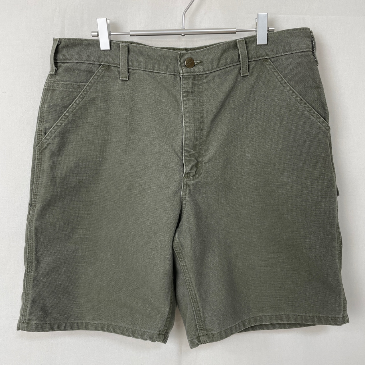 古着 Carhartt ダックペインターショーツ モスグリーン MOS ショート 