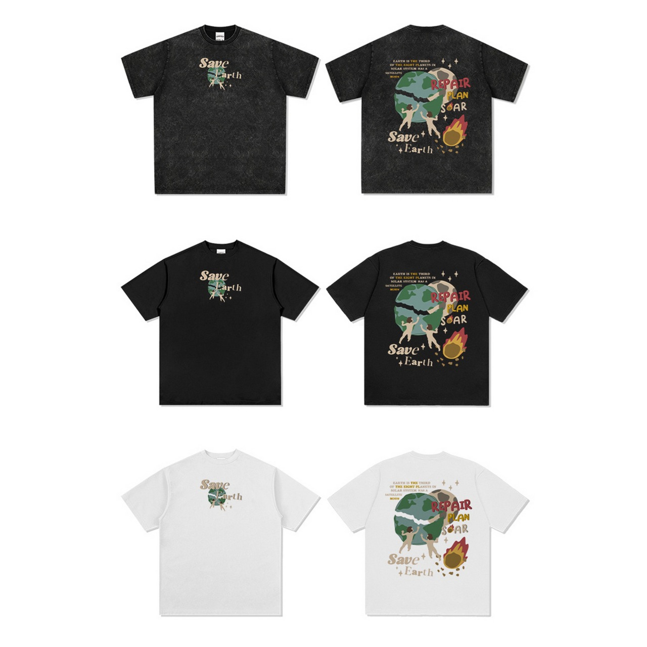 VINTAGE ストリート SaveEarth Tシャツ T845