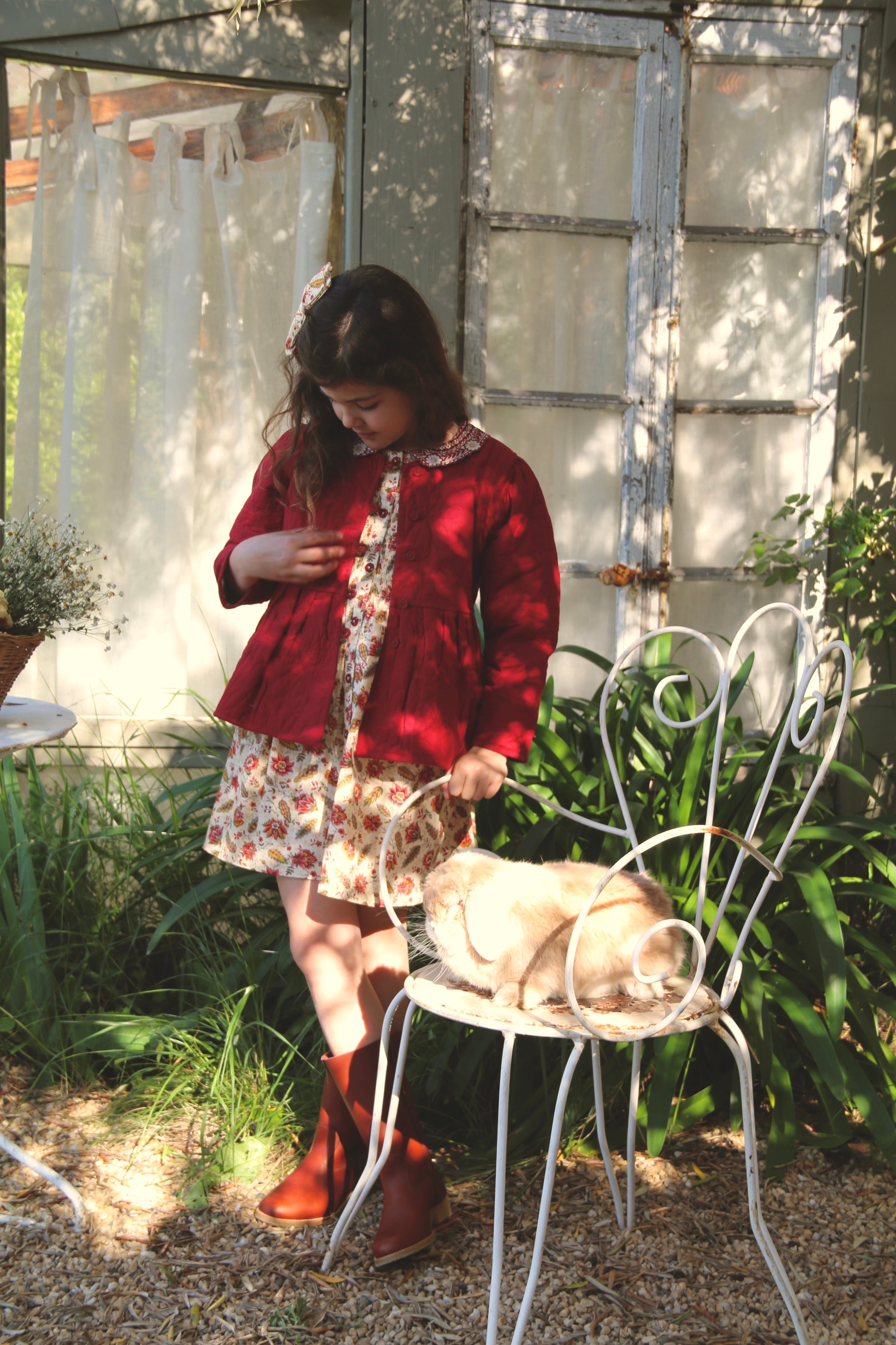 BONJOUR DIARY Quilted jacket Aline print 8-12y | RESONASON