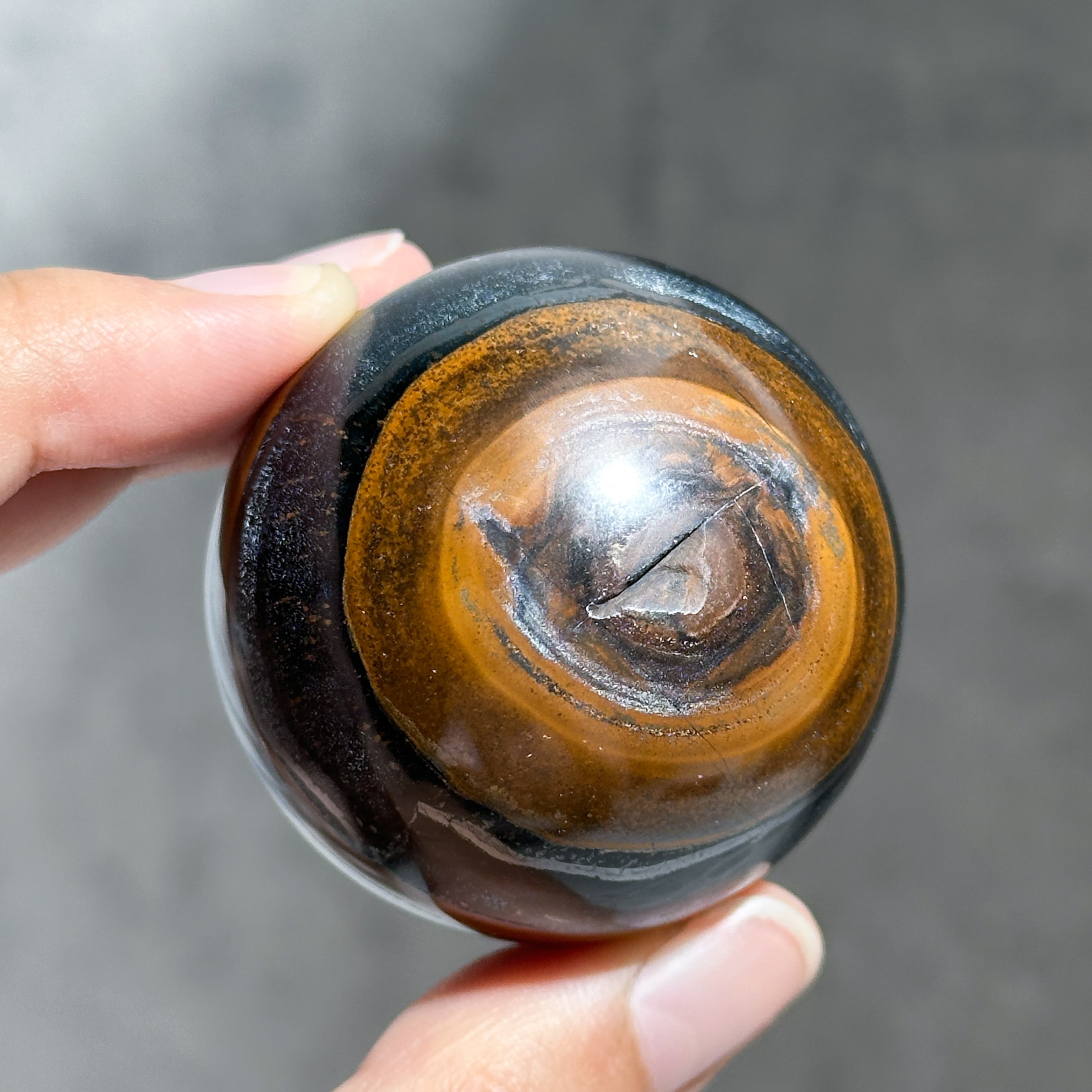 ブルータイガーアイ スフィア 32◇ Blue Tiger's eye ◇天然石・鉱物