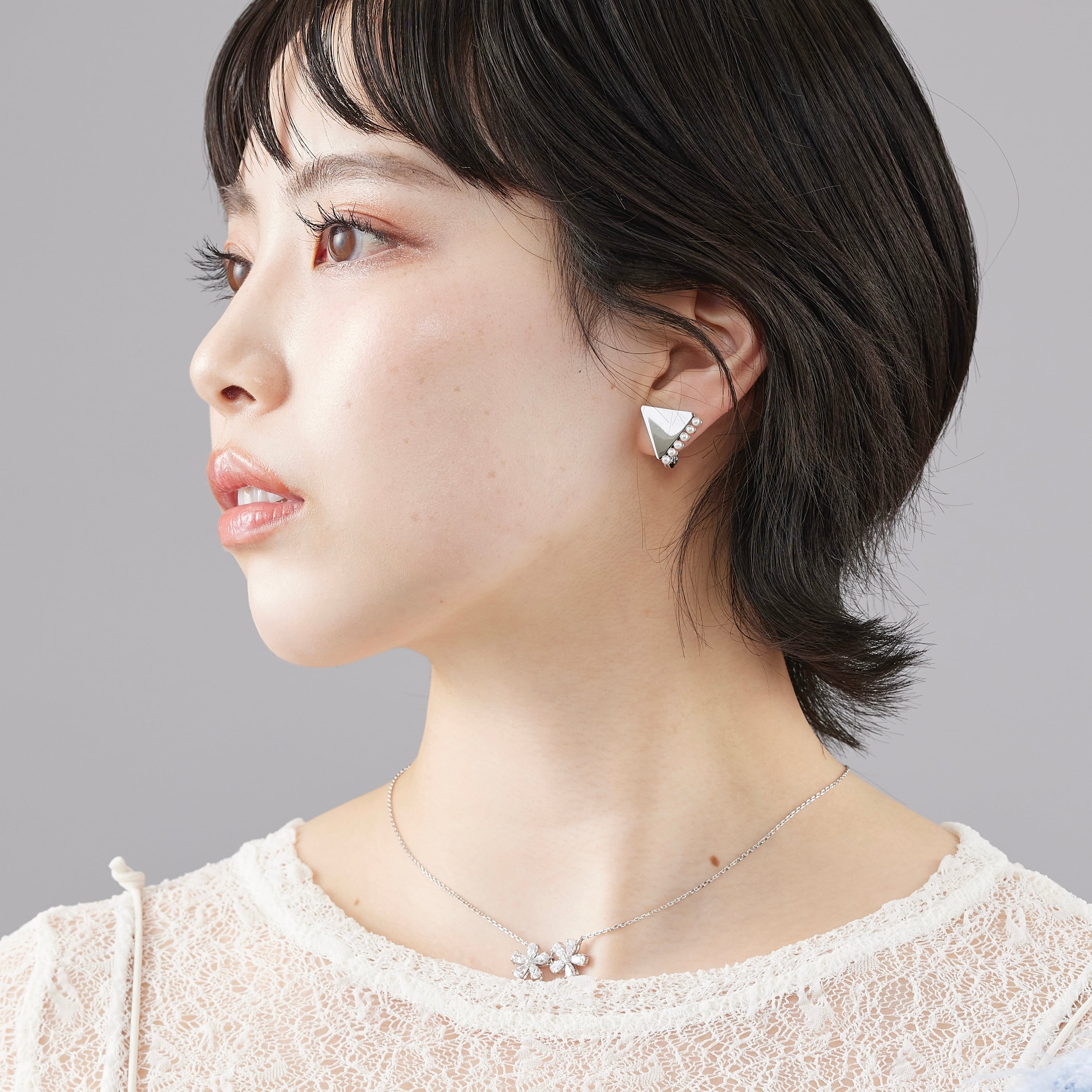 Fiore】High carbon diamond necklace | LATUA STELLA