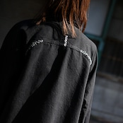 KUON / GANKO別注 Sashiko Kimono Sleeve Cutoff Denim shirt jacket レディースコーディネート