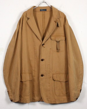 【Caka act2】"Polo by Ralph Lauren" Pocket Gimmick Loose Duck Coverall Jacket