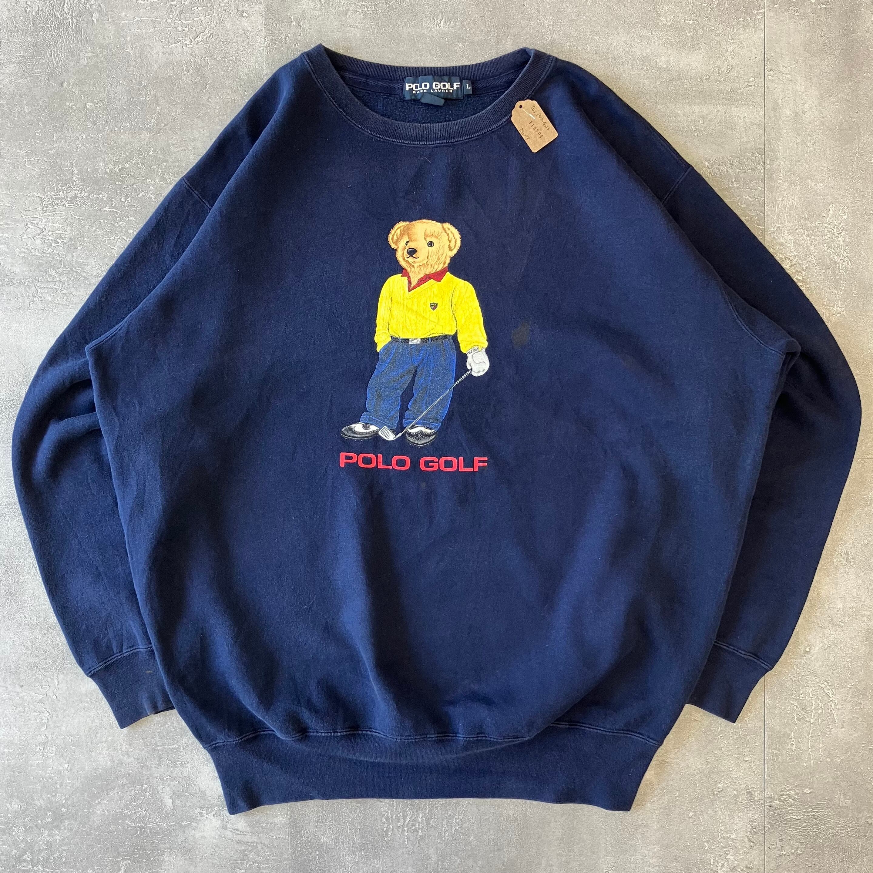 ポロゴルフ 90s ポロベア プリント L No.1435