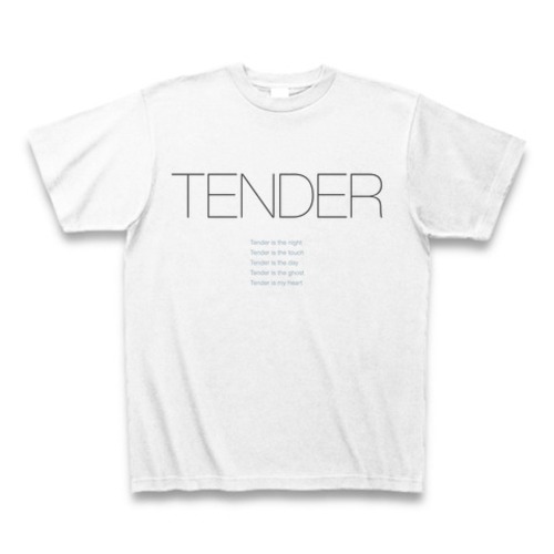 Blur - Tender タイポグラフィTシャツA
