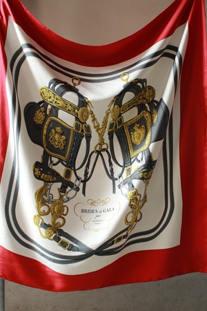 90's ~ HERMES Carre 90 silk scarf    Made In France