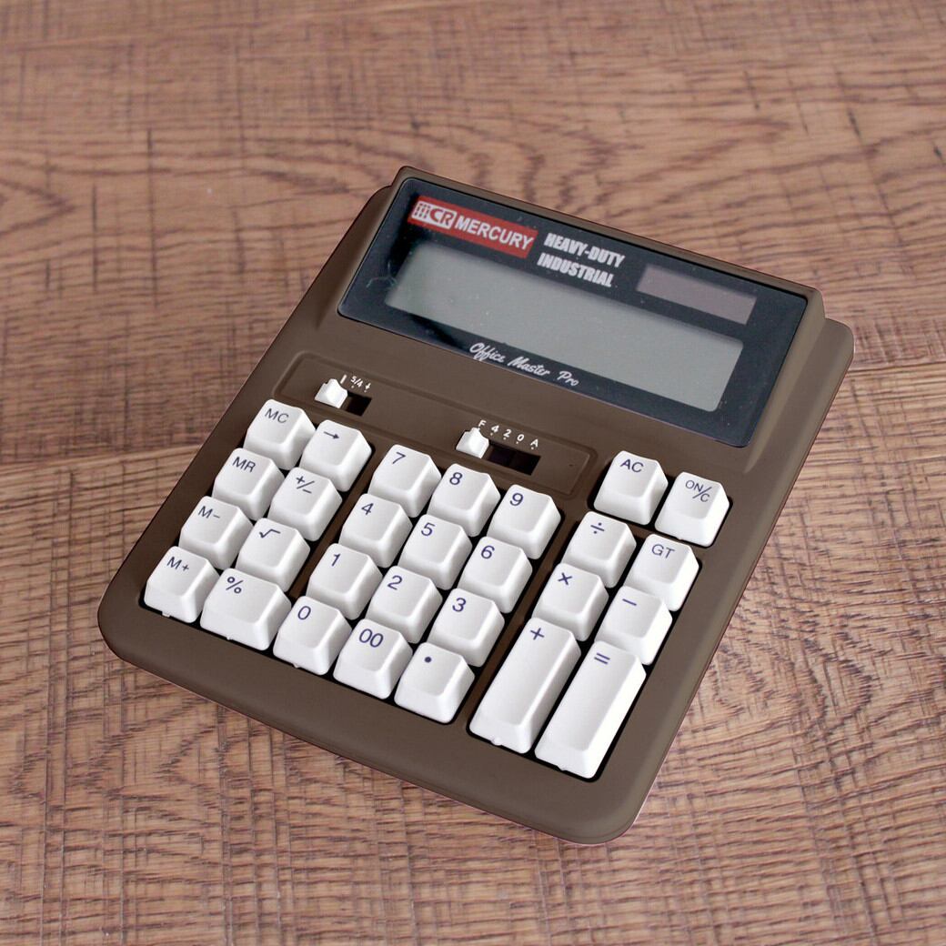 即日発送】 マーキュリー 電卓 ソーラー カリキュレーター ベージュ