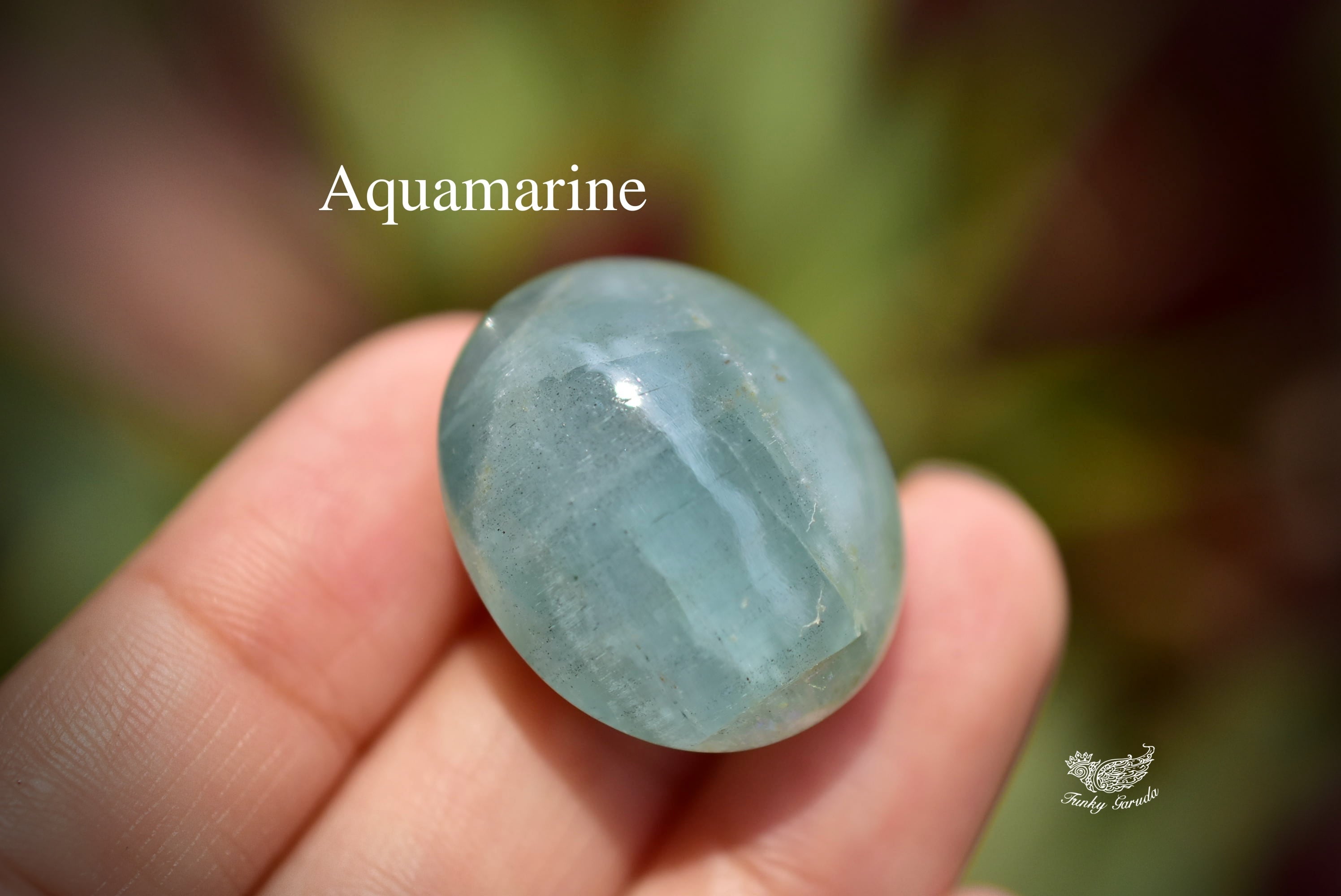 透明感とインクルージョン★キャッツアイ・アクアマリン s310