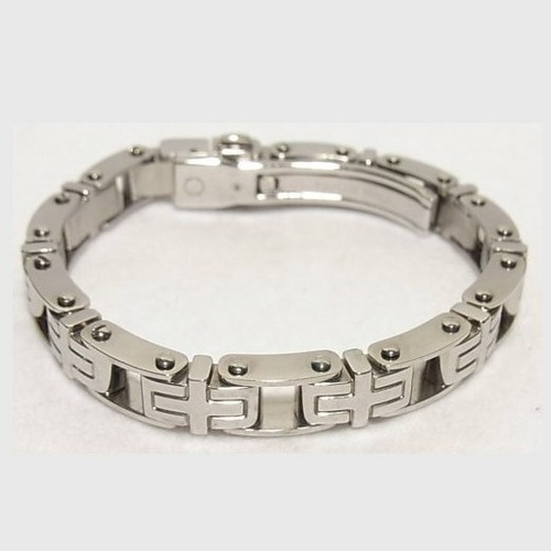 銀色メタルのがっしりブレスレット アクセサリーのセール通販  4476BR