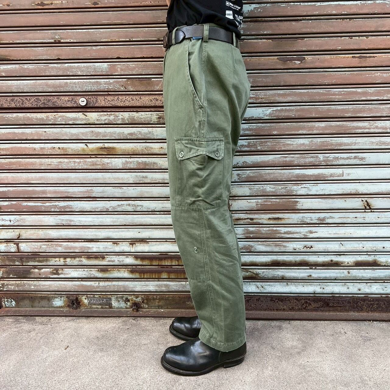 60’s Swedish Army M-59 Cargo Pants Swedish Military M-59 Utility Cargo Pants【DEADSTOCK】 | AMICI