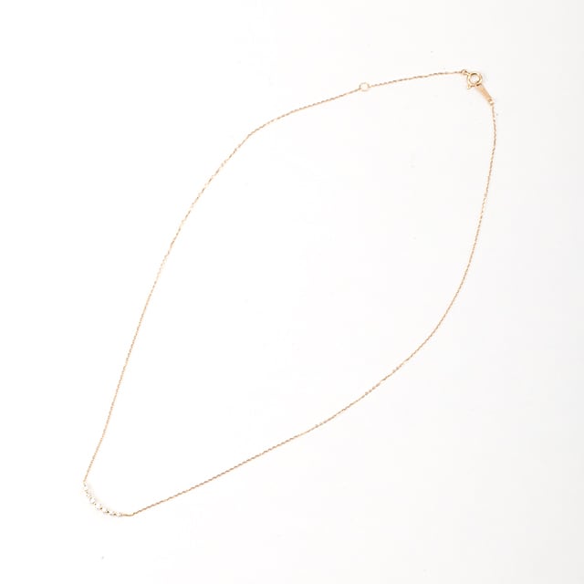 ダイヤモンド バーネックレス 0.10ct K18イエローゴールド ダイヤモンド バーネックレス 0.10ct K18イエローゴールド