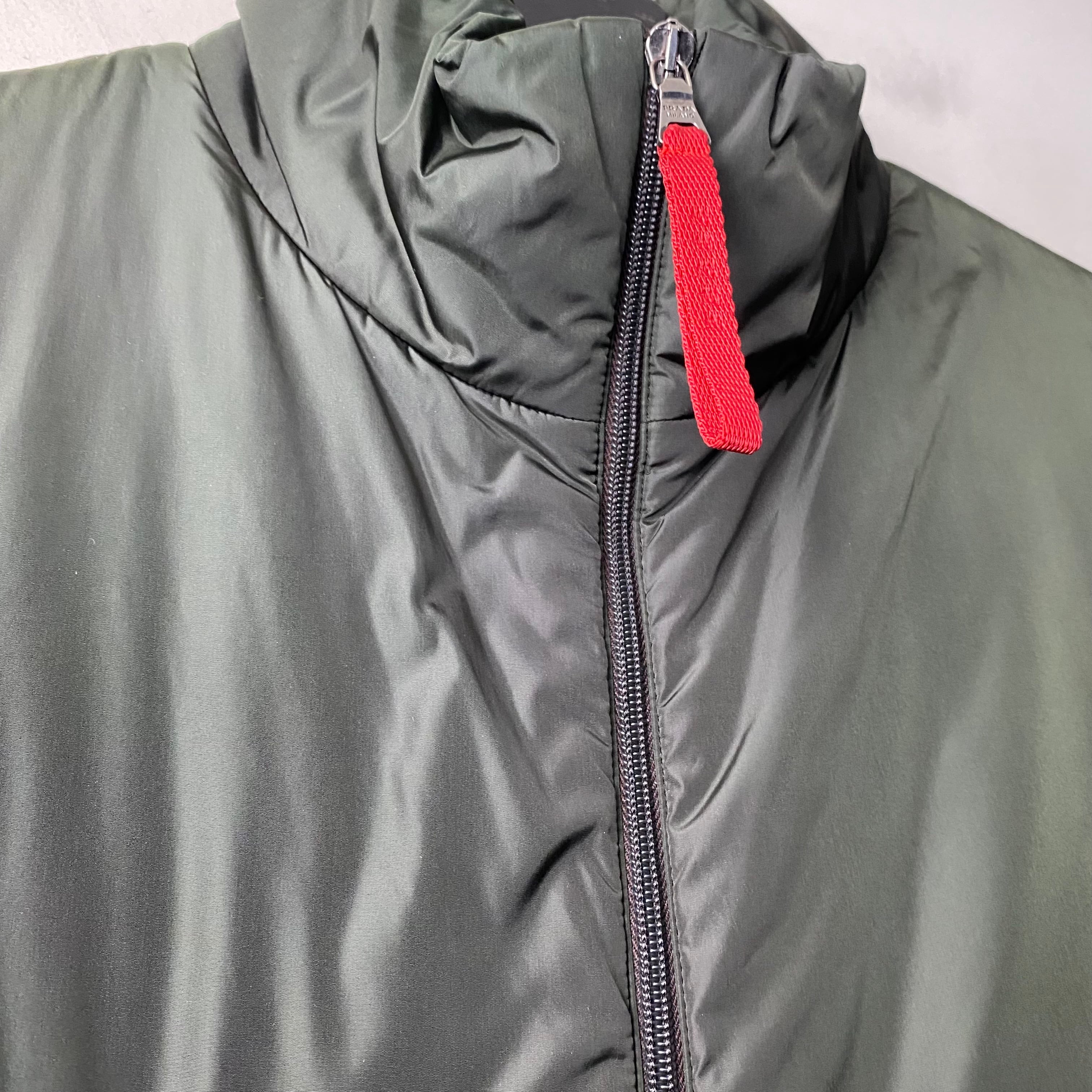 PRADA SPORT green nylon padding jacket | NOIR ONLINE 