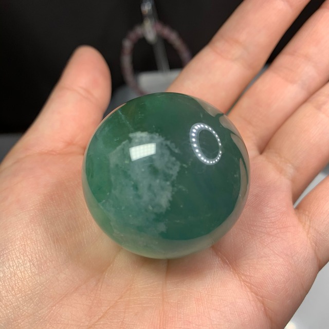 s142 グリーンフローライトスフィア