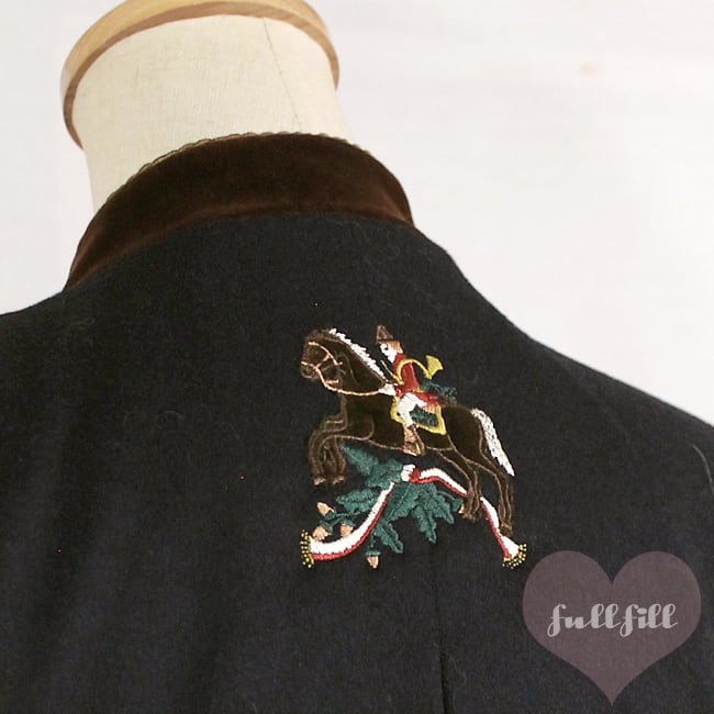 イタリア製 高貴なデザインのカシミヤウール ジャケット 古着 | FULLFILL