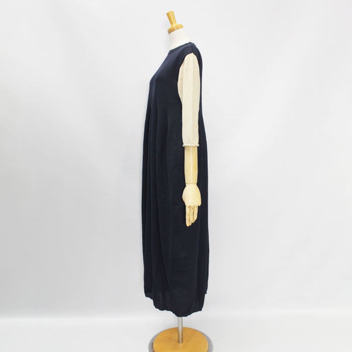 美品✨HeRIN.CYE アシンメトリーヘムニットドレス バイカラー ロング 美品✨HeRIN.CYE アシンメトリーヘムニットドレス バイカラー ロング