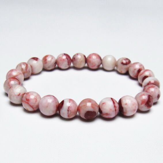 シナバーインクォーツ ブレスレット 9mm 一点物 メール便送料無料 [M便 1/10] 111-20009