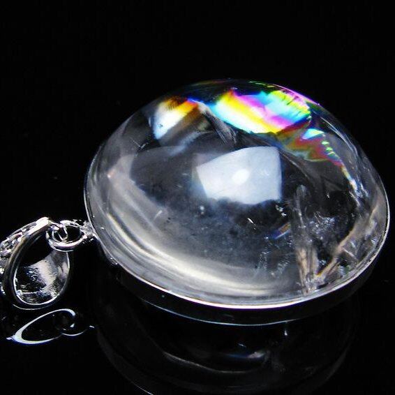 アイリスクォーツ 水晶 ペンダント 虹入り 一点物  おまかせ便 112-12408