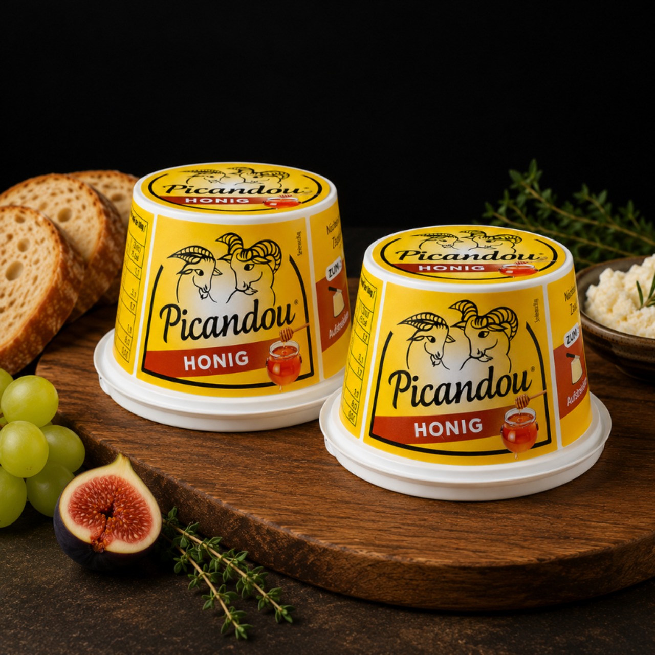 フレッシュ ヤギチーズ スプレッド ピカンドゥ ミエル  ア タルティネ 125g×2  Fresh goat cheese spread Picandou miel a tartiner 125g ×2