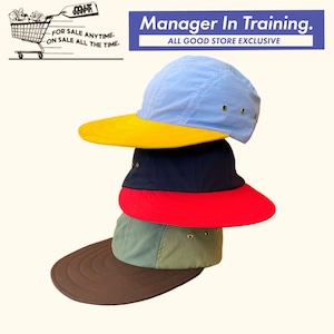 Manager In Training | Supplex nylon cap | Yellow / Pastel purple
