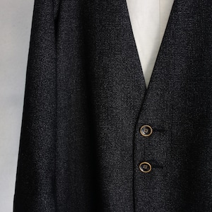 classic artisanal tweed jkt / black