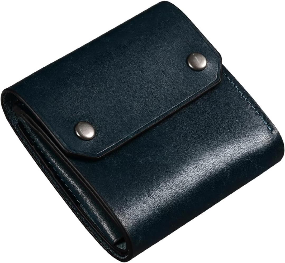 即納☆送料無料】本革レザー ショート財布 マネークリップ オーバル