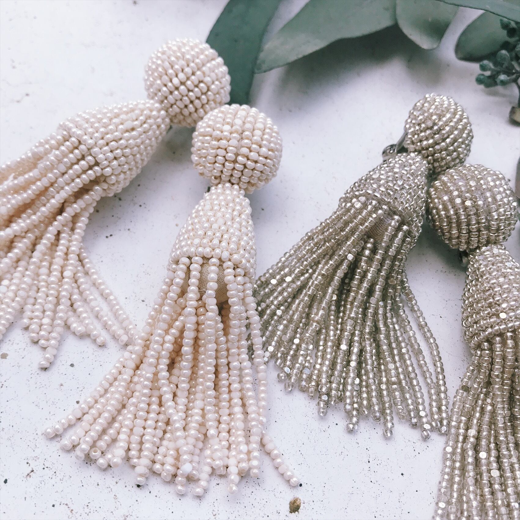 E-22 shinyタッセルイヤリング | ウェディング・ブライダル