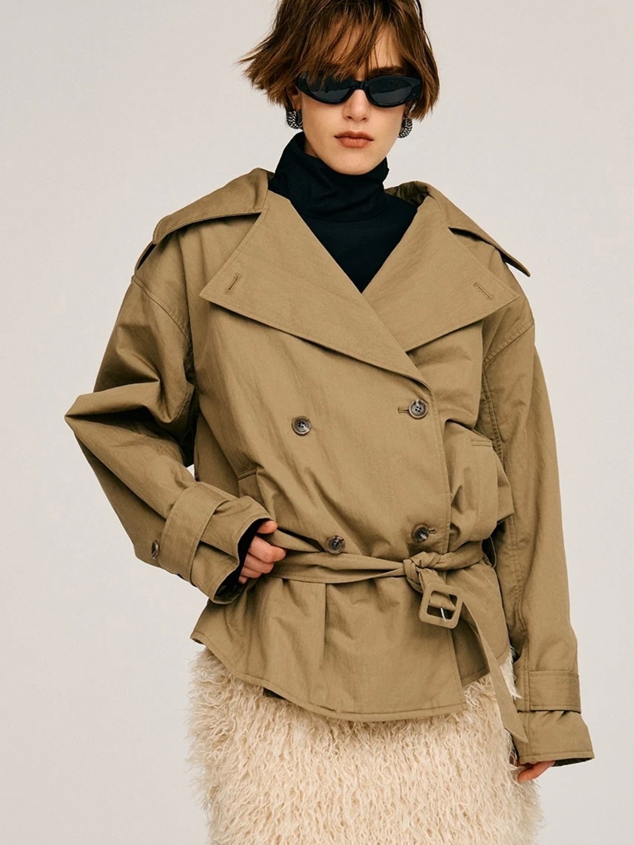 【26AW | WOMEN】PRANK PROJECT プランクプロジェクト / トレンチコート / Boxy Middle Trench Coat　31262166403 - 2