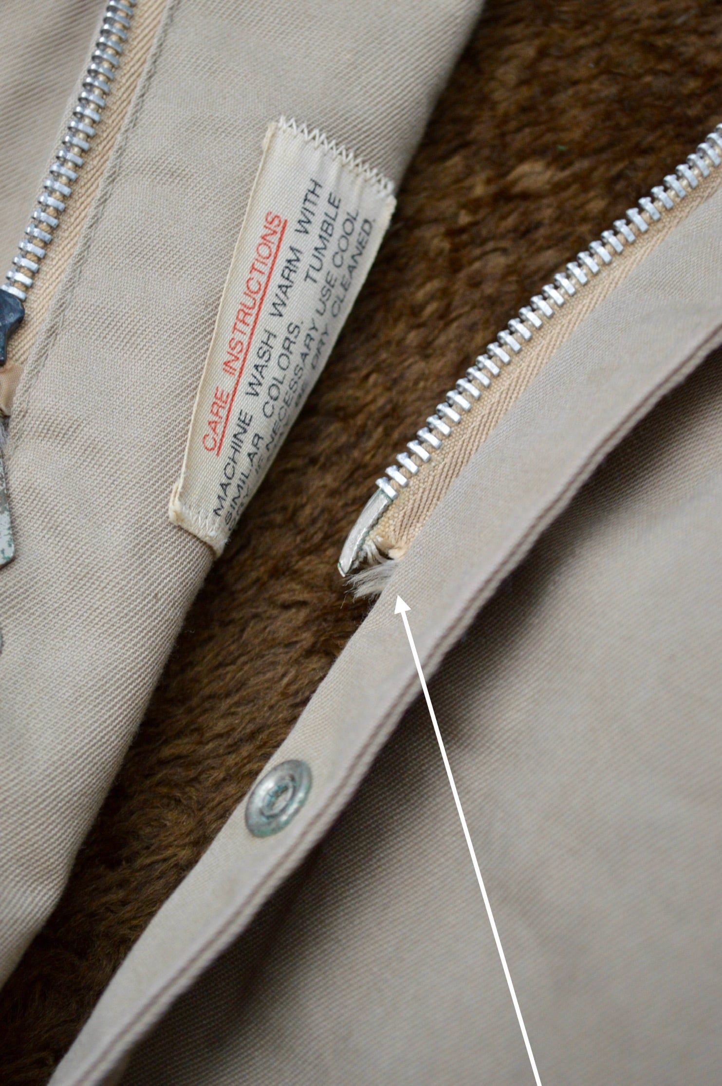 Sears 1970s Pharaoh Jacket Scovill Gripper Zip 50s-60s シアーズ