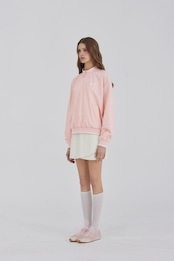 GOXO ゴーエックスオー ゴルフラバー ウーブン ハーフジップアップ ピンク